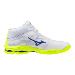 foto MIZUNO WAVE LIGHTNING PRO MID WHITE LIGHTY ELLOW DAZZLING BLU